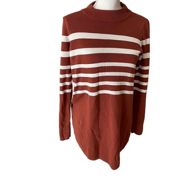 Free People Stripe Sweater Oversized Size Small - Picture 1 of 6